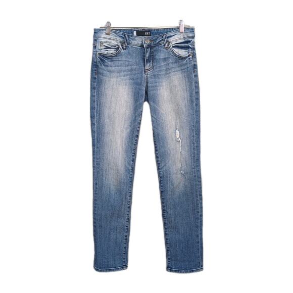 KUT FROM THE KLOTH Catherine Boyfriend Jeans Medium Wash Stretch Women's Size 4 - Picture 1 of 4